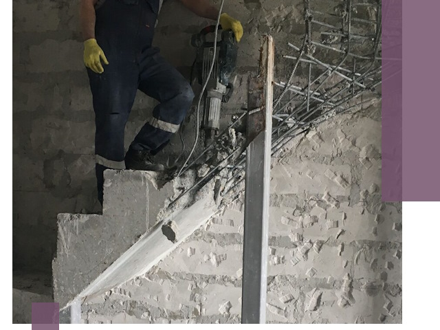 Демонтаж металлических и бетонных лестниц в Березниках