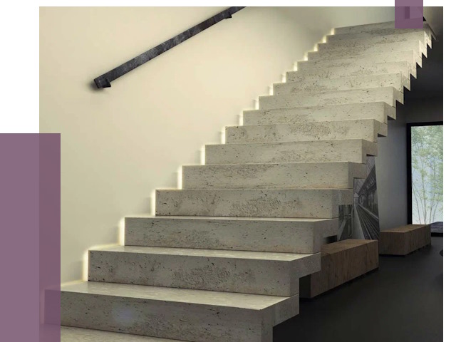 Облицовка бетонных лестниц в Березниках от 4635 руб/м2 