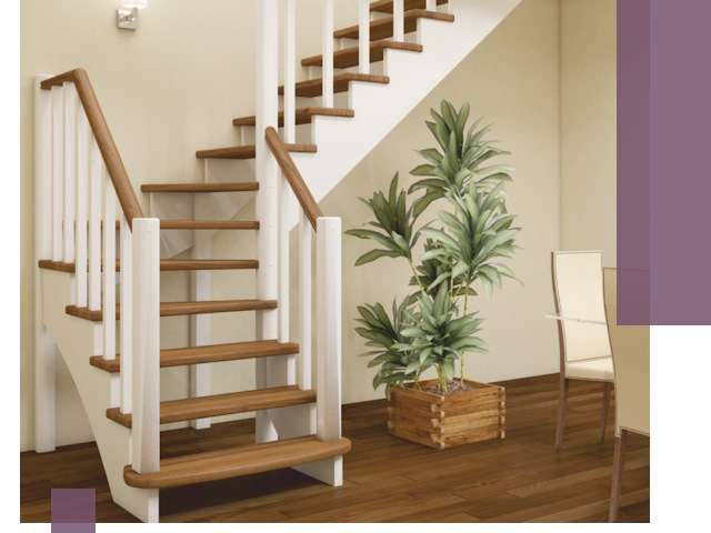 Г-образные лестницы под ключ в Березниках — изготовление и монтаж