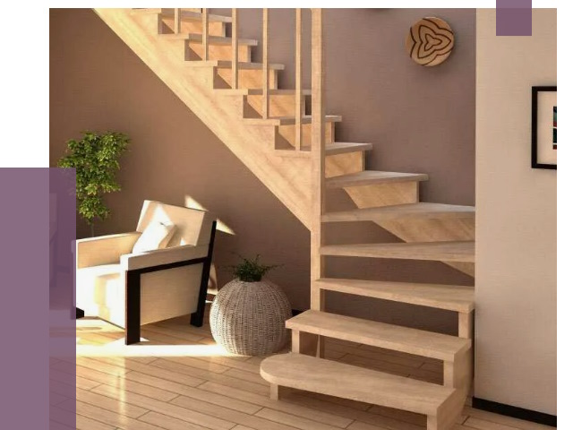 Изготовление Г-образных лестниц в Березниках от 19053 руб. 