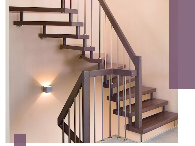 Изготовление лестниц на больцах в Березниках под ключ