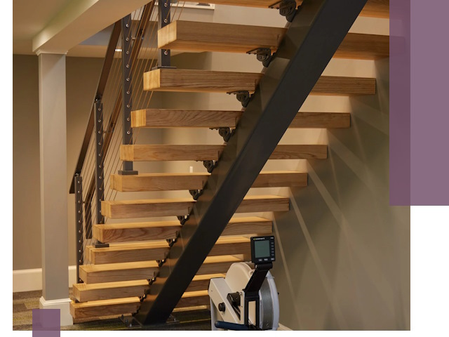 Лестницы на монокосоурах под ключ в Березниках - изготовление и монтаж