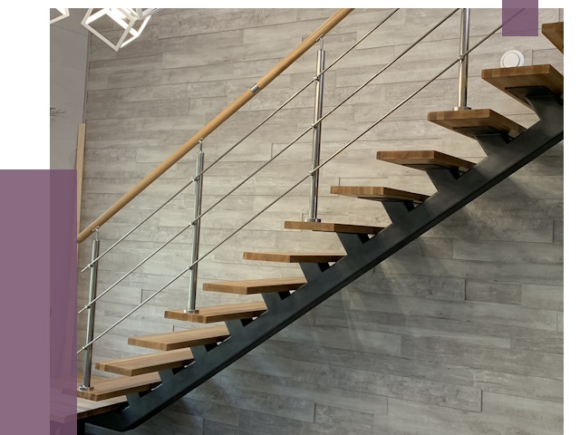 Изготовление лестниц на монокосоуре в Березниках от 76728 руб. 