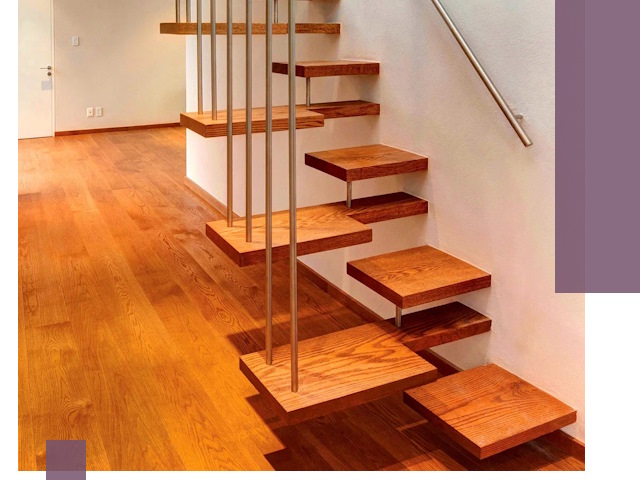 Лестницы «гусиный шаг» на заказ в Березниках для узких пространств