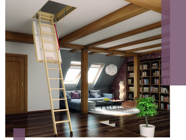 Чердачные лестницы под ключ в Березниках: изготовление и монтаж