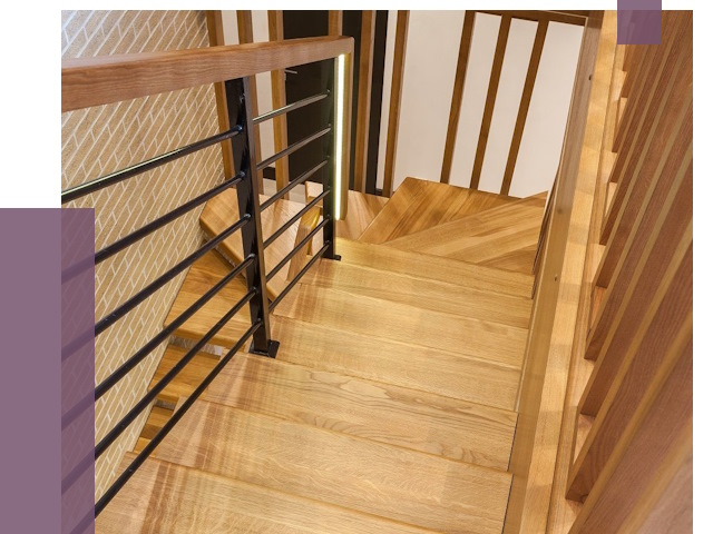 Лестницы из ясеня в Березниках под ключ от 10093 руб. 