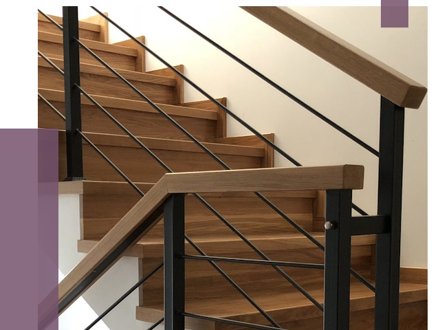 Обшивка металлической лестницы деревом в Березниках от 4377 руб. 