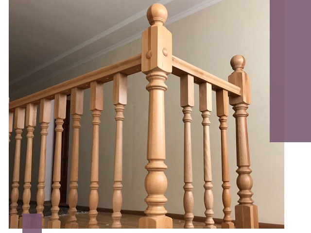 Деревянные перила на заказ в Березниках: монтаж и изготовление