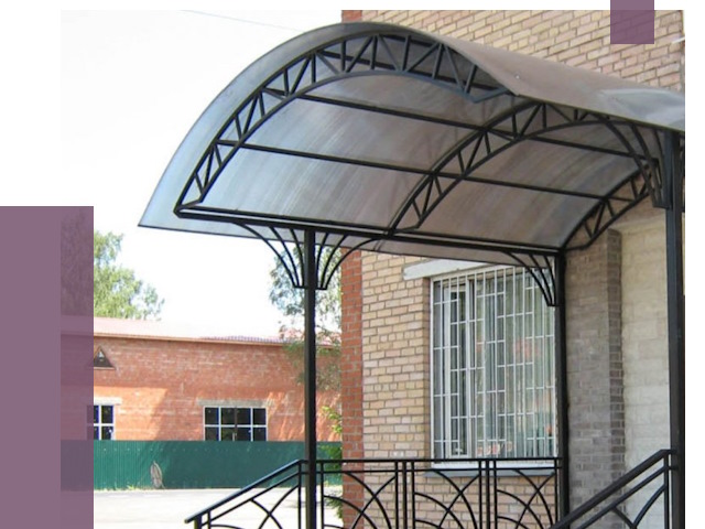 Металлические навесы и козырьки в Березниках от 12874 руб.