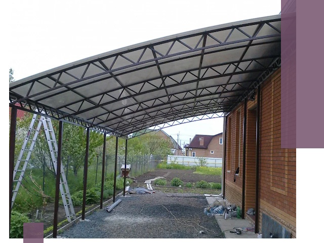 Профессиональный монтаж навесов под ключ в Березниках