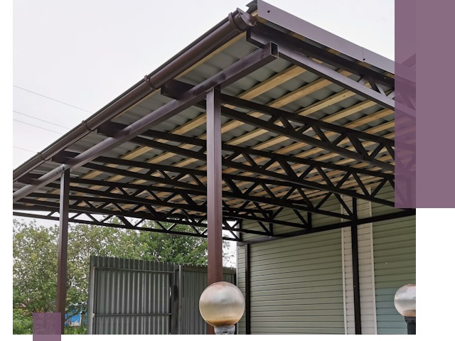 Навесы под ключ в Березниках: изготовление, монтаж и гарантия