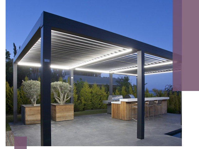 Навесы отдельно стоящие под ключ в Березниках из металла и поликарбоната