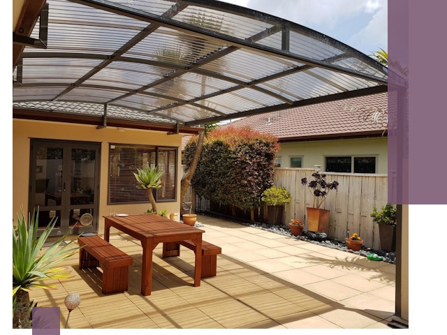 Навесы во двор под ключ в Березниках — изготовление и монтаж