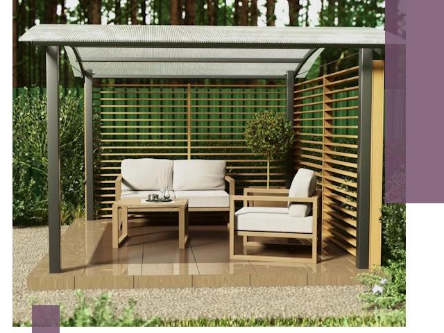 Навесы для дачи в Березниках: изготовление, монтаж и демонтаж