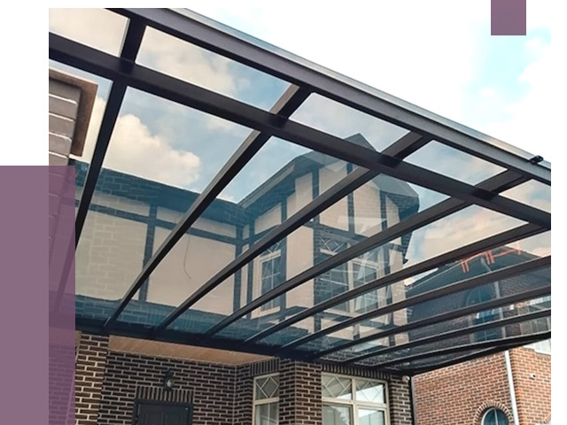 Навесы из поликарбоната в Березниках от 8672 руб. под ключ — ПРОЛЁТ-Брз