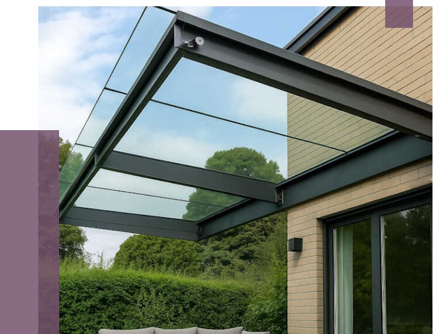 Стеклянные навесы и козырьки в Березниках от 12359 руб.