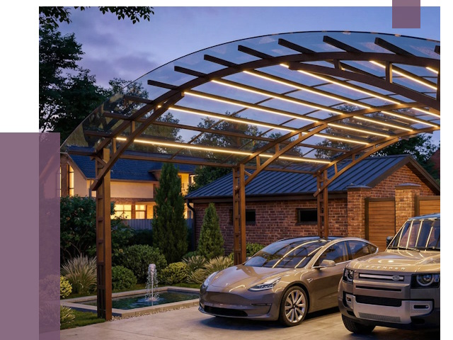 Металлические навесы в Березниках от 12771 руб. под ключ — ПРОЛЁТ-Брз