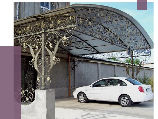 Кованые навесы в Березниках от 14676 руб. | ПРОЛЁТ-Брз