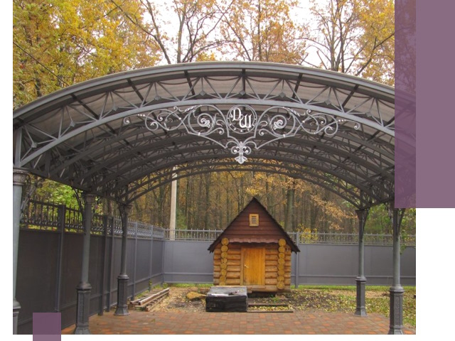 Кованые навесы премиум-класса под заказ в Березниках