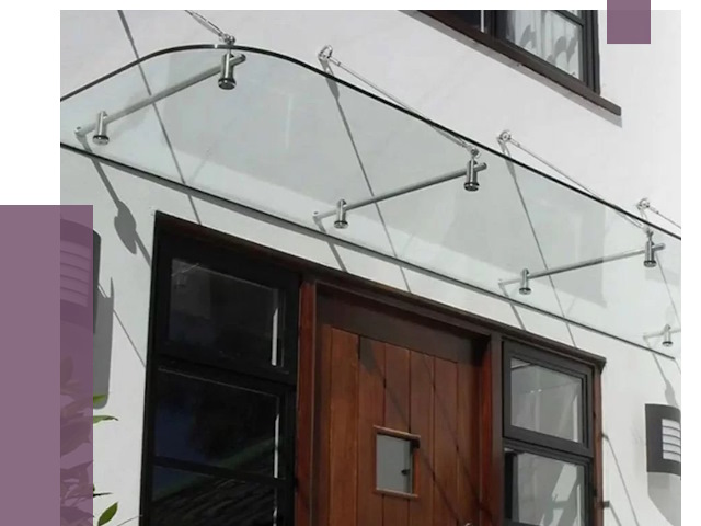 Стеклянные козырьки в Березниках от 19053 руб. | ПРОЛЁТ-Брз