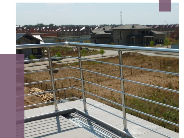 Парапеты из нержавеющей стали в Березниках от 8033 руб. за м² | ПРОЛЁТ-Брз