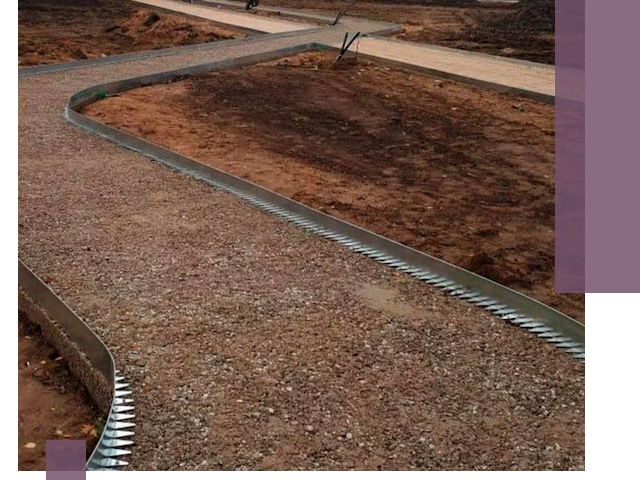 Металлические бордюры под ключ в Березниках — изготовление и монтаж