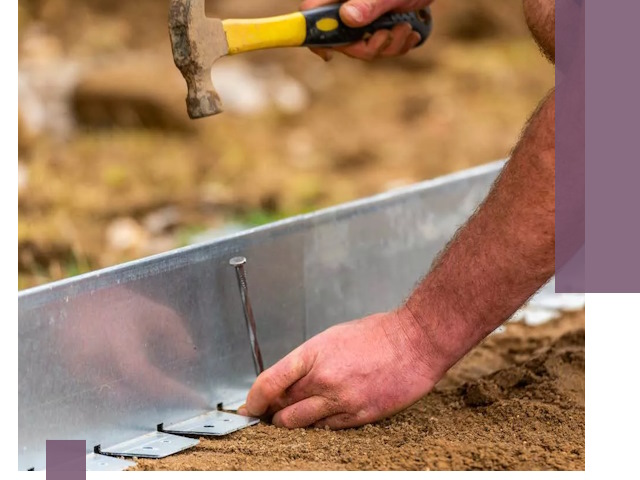 Монтаж металлических бордюров в Березниках быстро и качественно