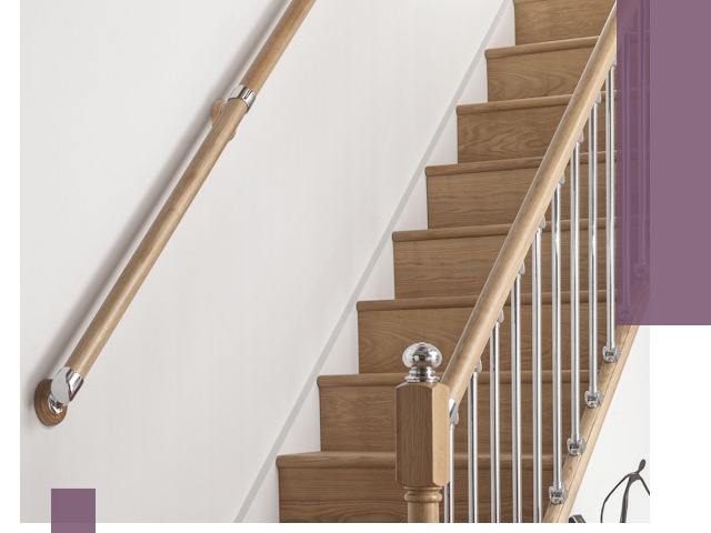 Пристенные поручни из стали и нержавейки под монтаж в Березниках